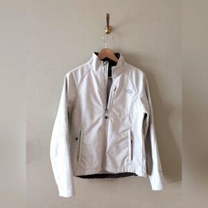 The North Face Off-White Floral Print Zip Jacket Coat